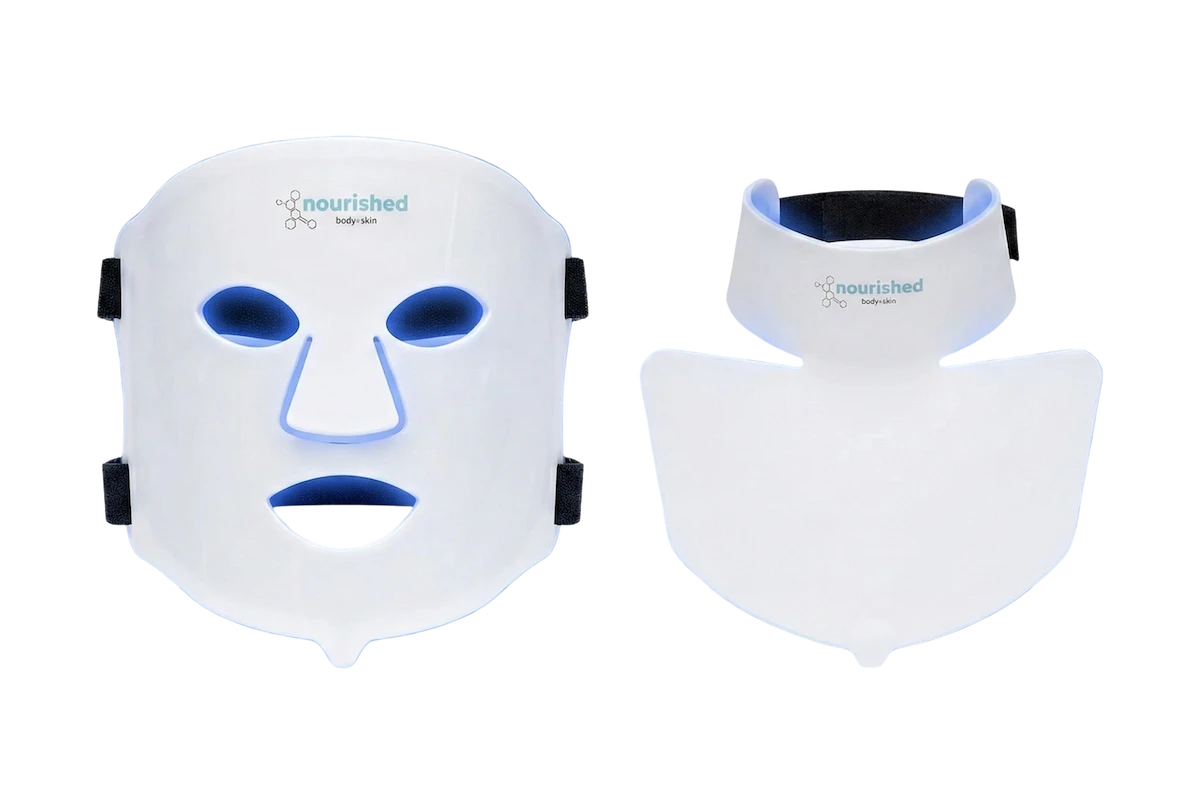 Nourished Bodynskin NBS-1 LED Gesichtsmaske freigestellt mit transparentem Hintergrund